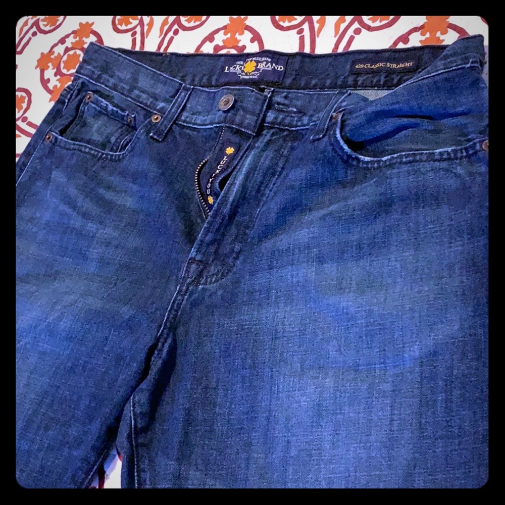 Lucky Brand 429 classic straight jeans 33 x 30